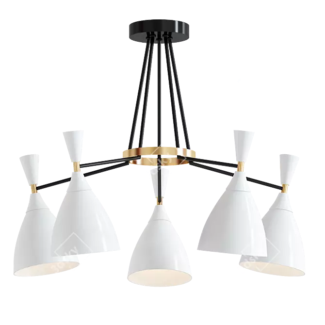 Lumion Oliver LED Ceiling Light 3D model image 1