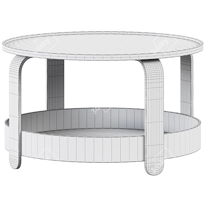 Sleek Borgeby Coffee Table 3D model image 3