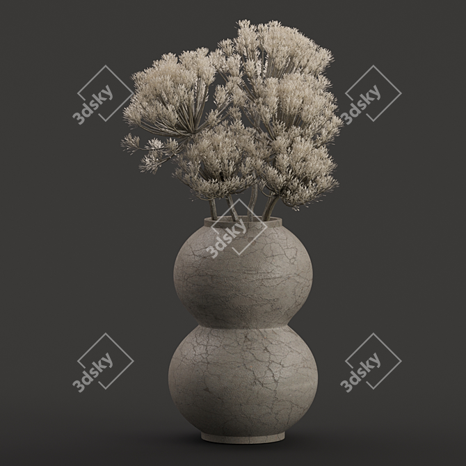 Cotton Bliss Bouquet 3D model image 1