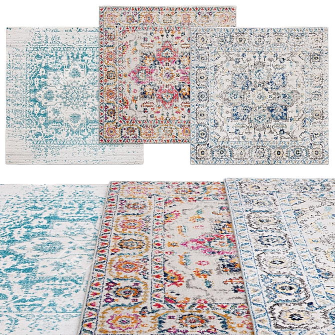 Square Rugs | Variety of Sizes 3D model image 1