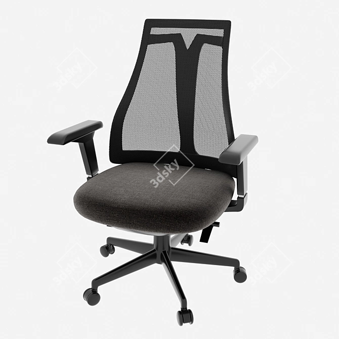 Yoriko Midback Office Chair 3D model image 1