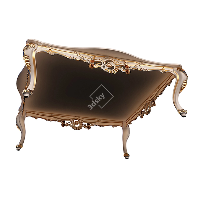 Elegant Tea Table: Classic Design 3D model image 2