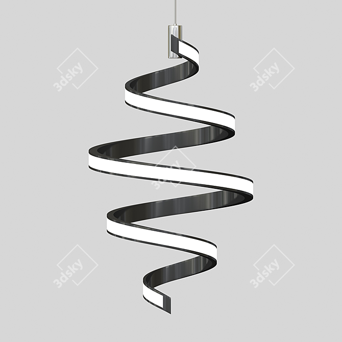 Coil Design LED Pendant 3D model image 1