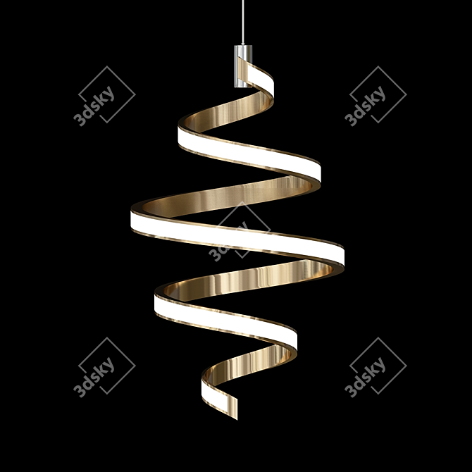 Coil Design LED Pendant 3D model image 3