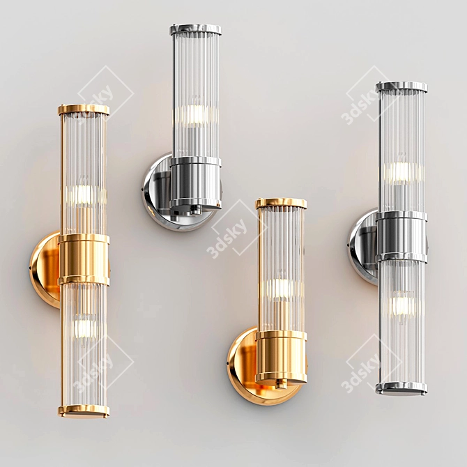 Elegant Claridges Wall Lamp 3D model image 1