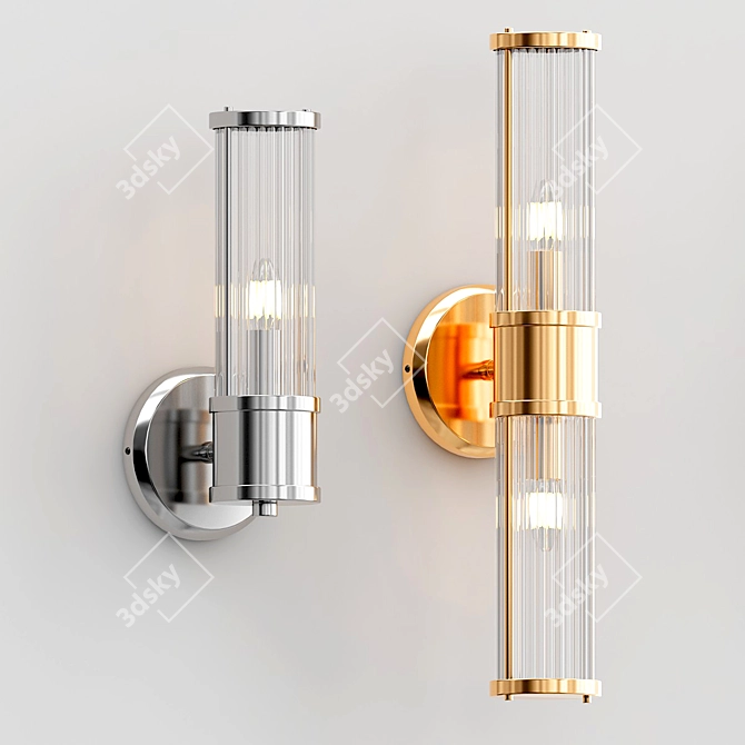 Elegant Claridges Wall Lamp 3D model image 3