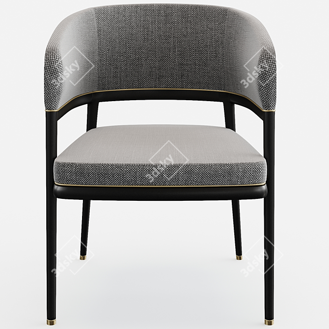 Elegant Mark Aster Dining Chair 3D model image 2