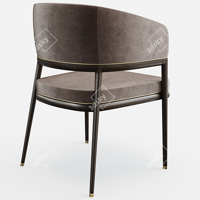 Elegant Mark Aster Dining Chair 3D model image 4