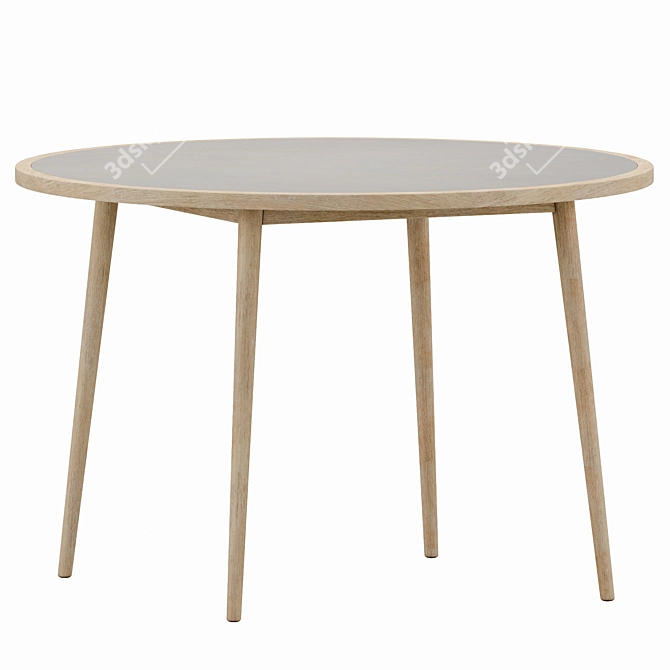 Nina Rustic Round Table 3D model image 5