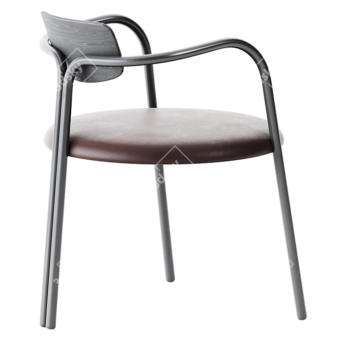 Elegant Veneto Chair: De Castelli 3D model image 2