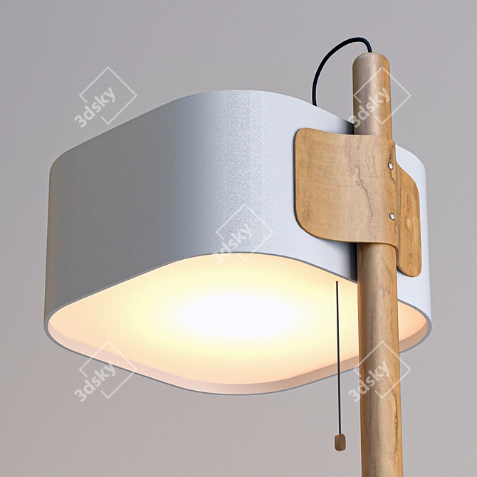 Sleek Polygon Lampshade 3D model image 2