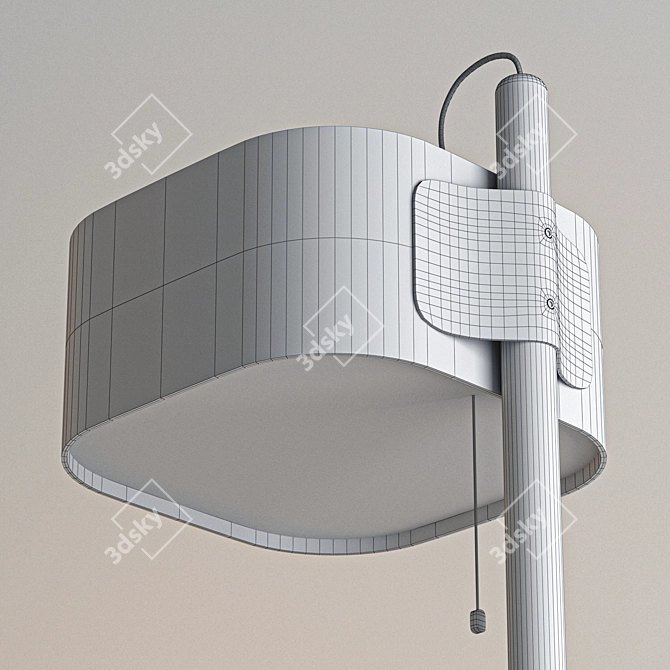 Sleek Polygon Lampshade 3D model image 10