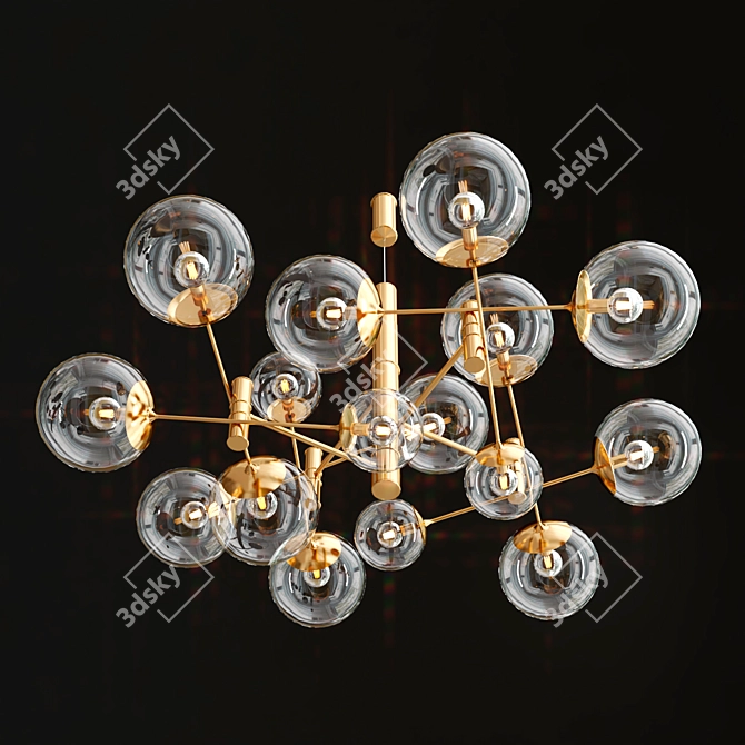 Global 150: Modern Pendant Light 3D model image 2