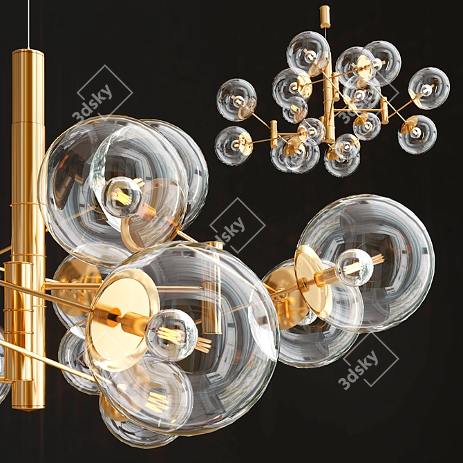 Global 150: Modern Pendant Light 3D model image 3