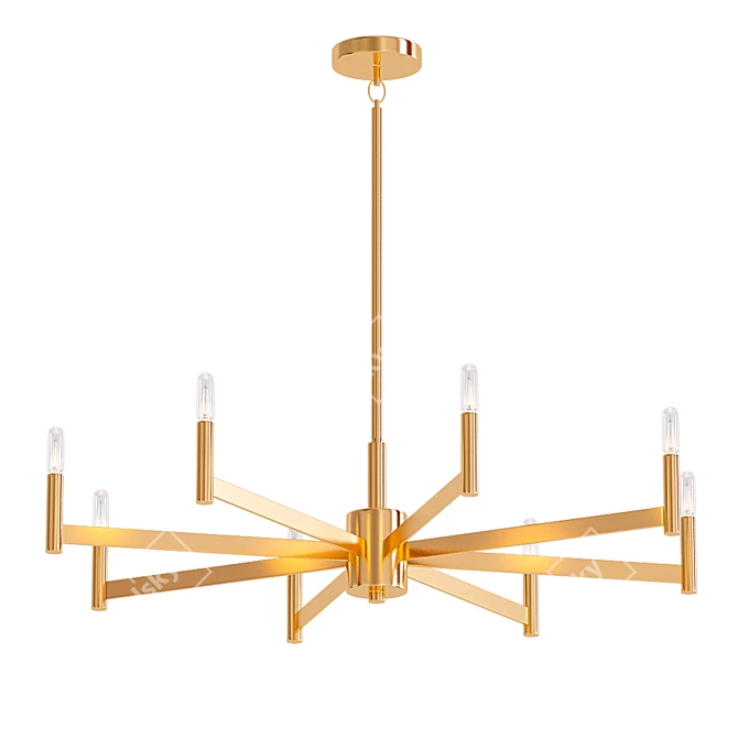 Kichler Erzo 8-Light Chandelier 3D model image 1