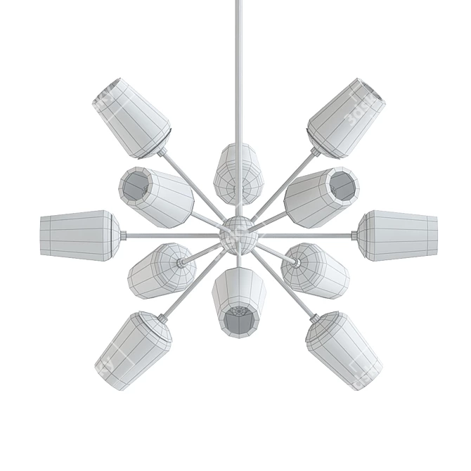 Modern Ramirez 2014 Pendant 3D model image 2