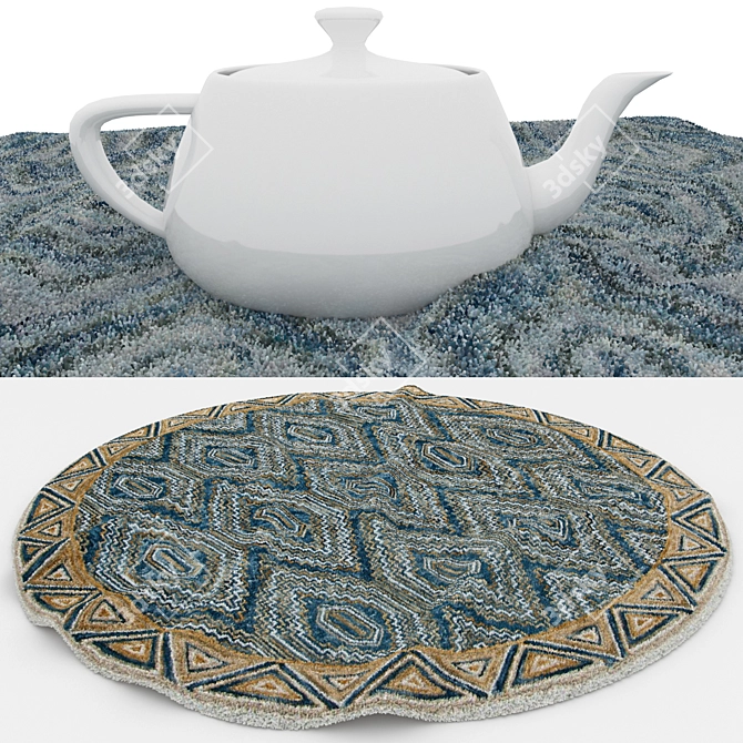 Round Rugs Set 190 - Versatile and Stunning 3D model image 3