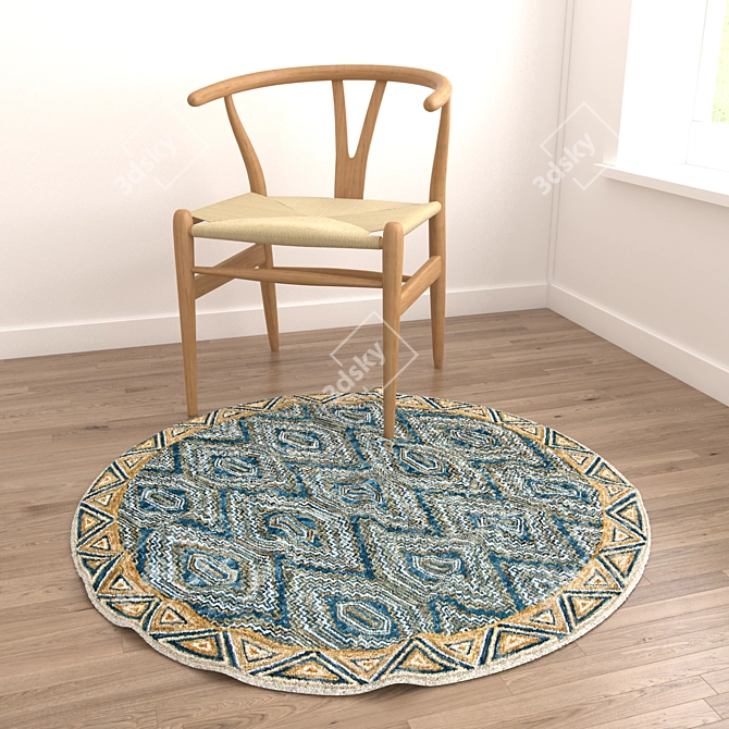 Round Rugs Set 190 - Versatile and Stunning 3D model image 4