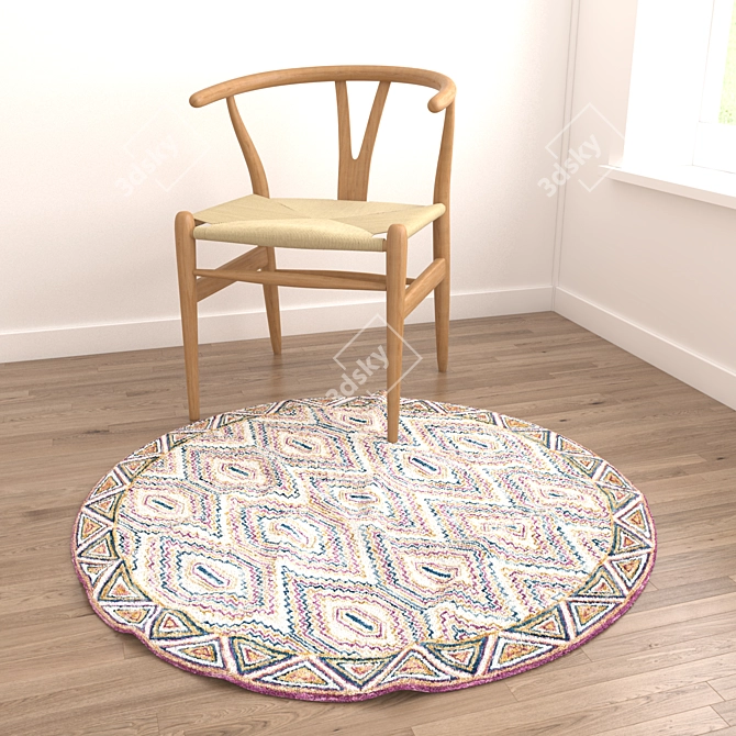 Round Rugs Set 190 - Versatile and Stunning 3D model image 5