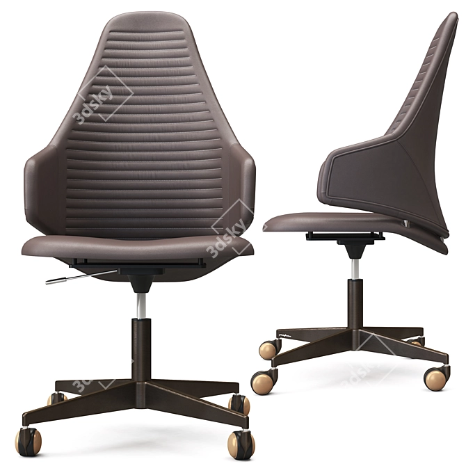 Ergonomic VELA Office Chair 3D model image 5