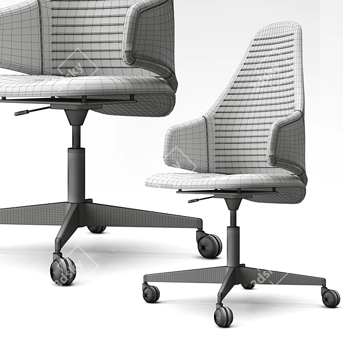 Ergonomic VELA Office Chair 3D model image 7