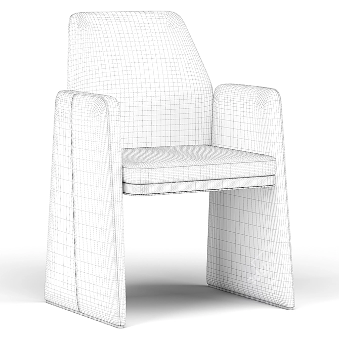 Sleek and Stylish Anthony Chair 3D model image 5