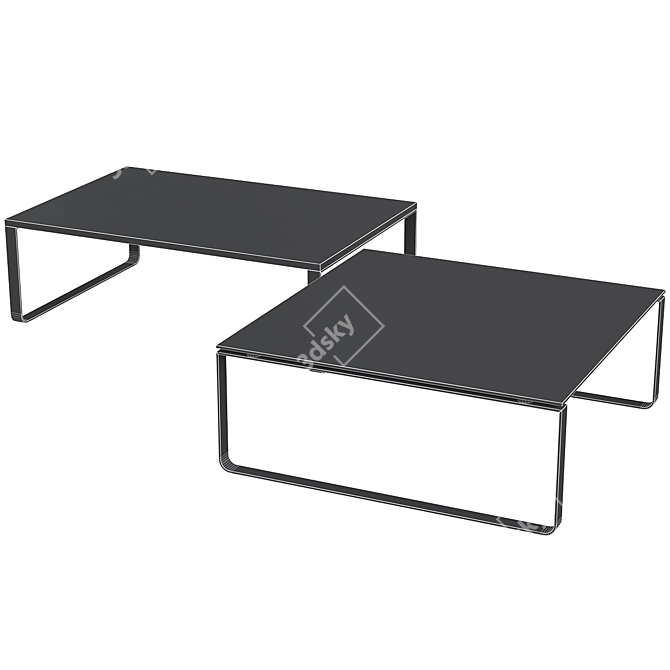 Rolf Benz EGO Coffee Table: Modern and Stylish 3D model image 2