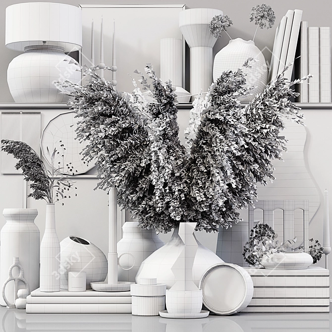 Elegant Decor Set 034: High-Quality, Detailed 3D model image 6