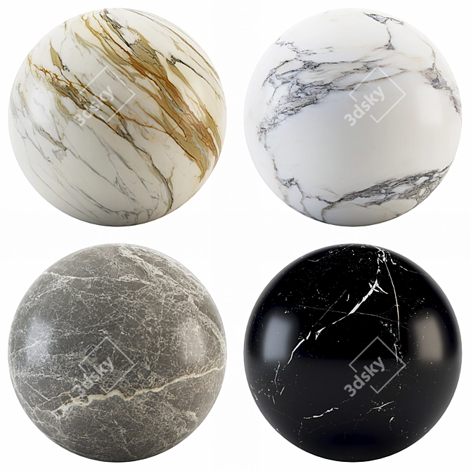 Marble Elegance Collection 3D model image 1