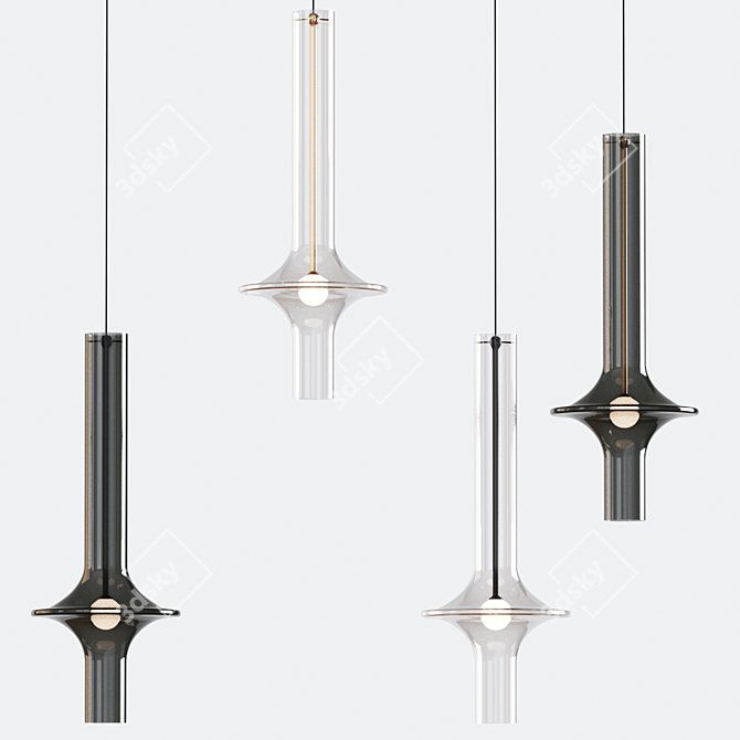 Contemporary Pendant Lights | Elegant Lighting Solution 3D model image 1