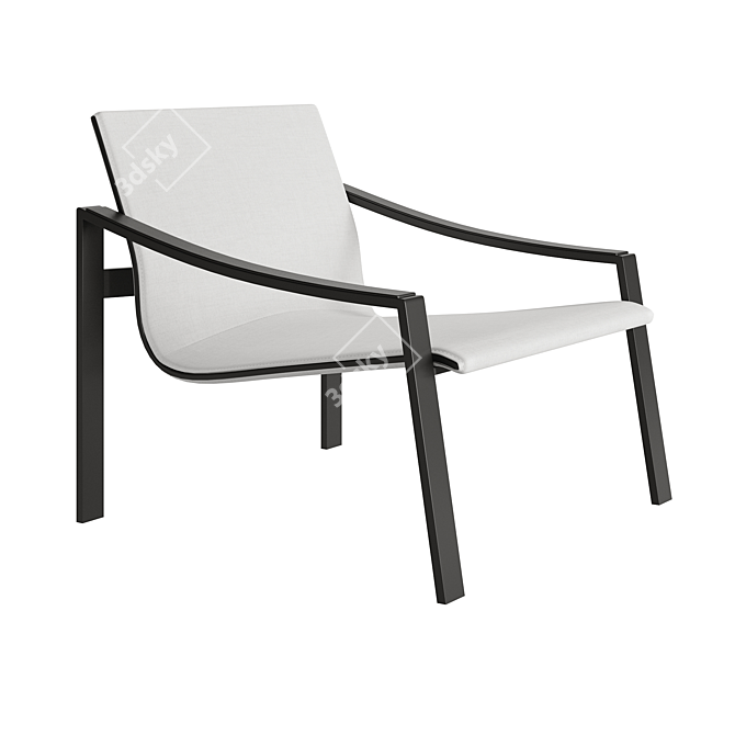Elegant Allure Armchair 3D model image 1