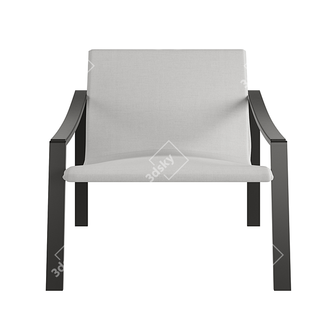 Elegant Allure Armchair 3D model image 2