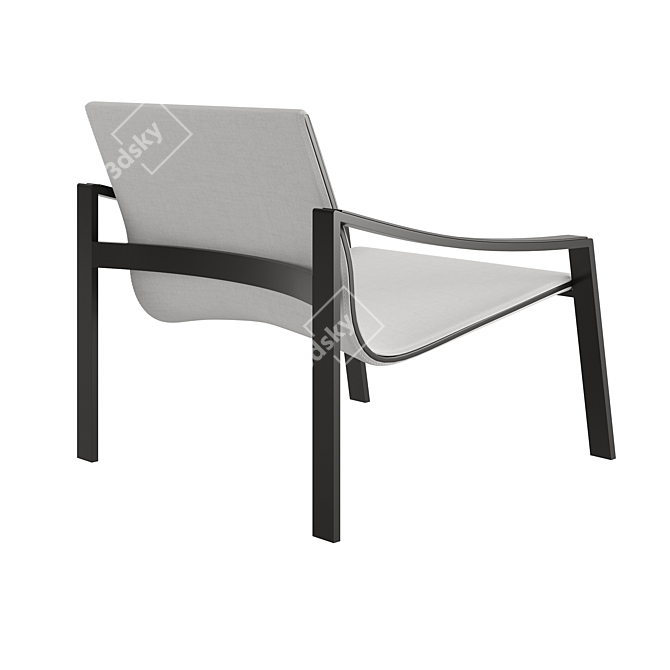 Elegant Allure Armchair 3D model image 3