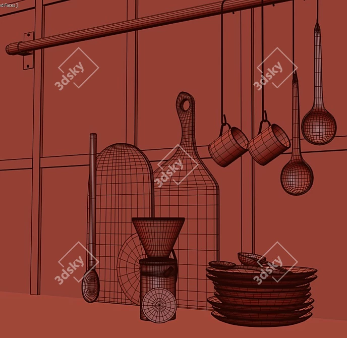 Culinary Creations Kit 3D model image 6