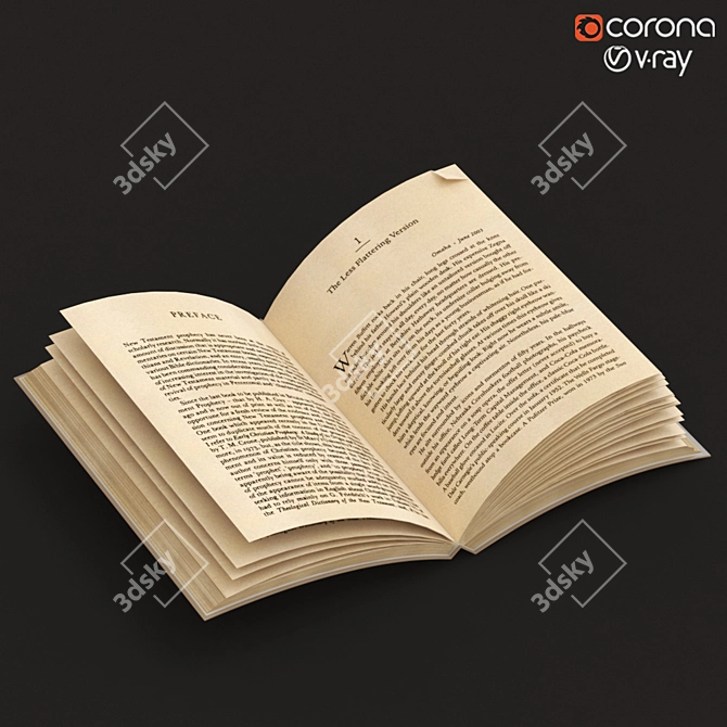  Vintage Book Set: 3D Archive 3D model image 3