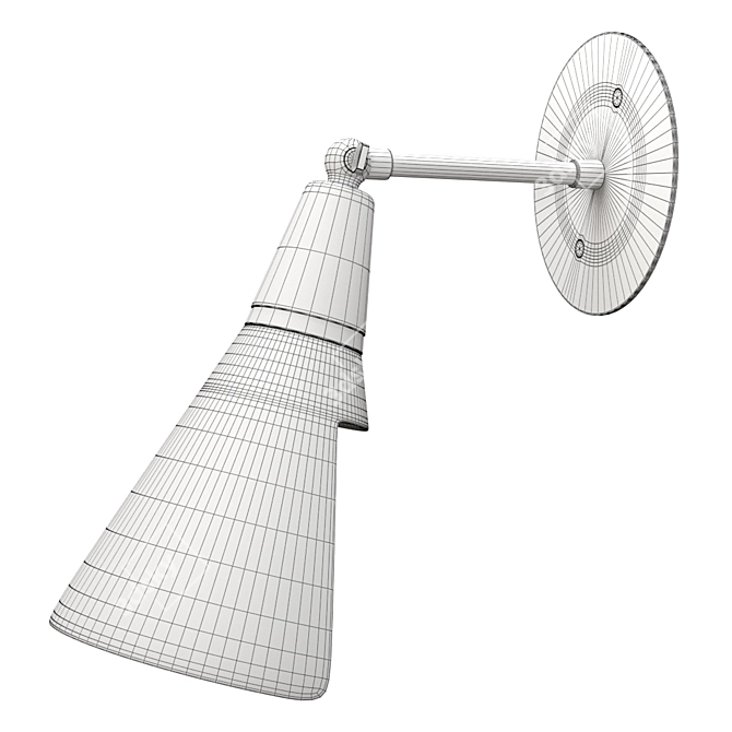 Title: Petite Magari Adjustable Wall Lamp: Sleek and Stylish Illumination 3D model image 3