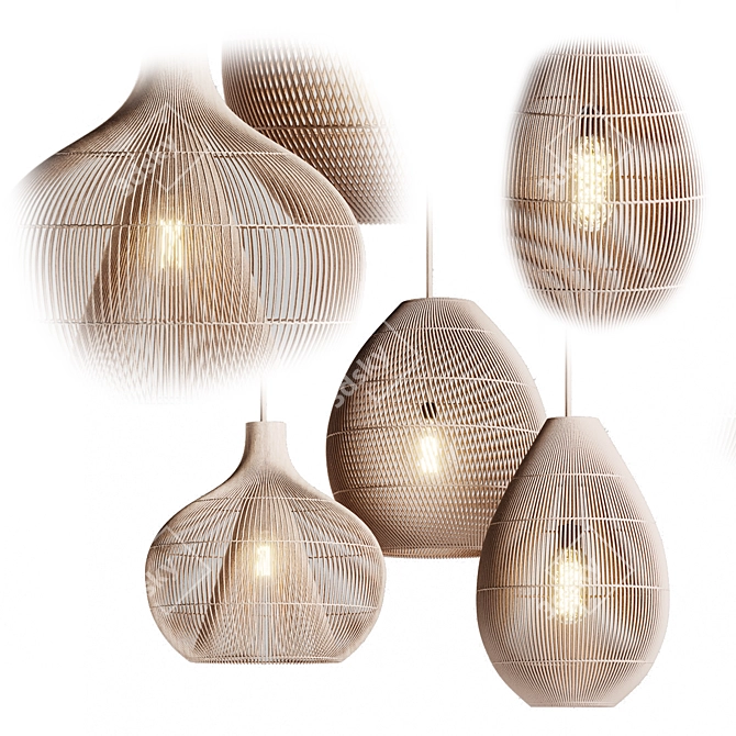 Figura Pendant Lamp: Exquisite Design by Duran 3D model image 2