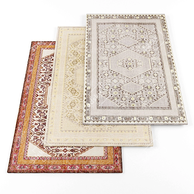 High-Res Carpets Collection 3D model image 1