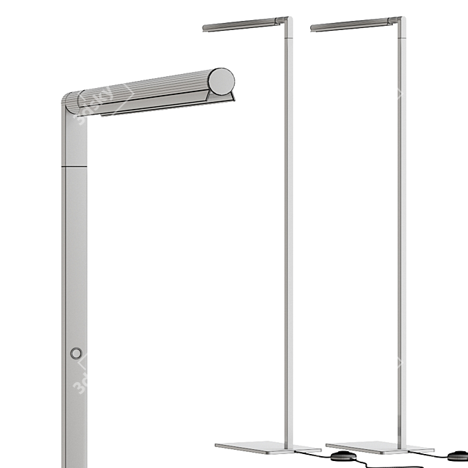 Sleek Simon Floor Lamp 3D model image 2