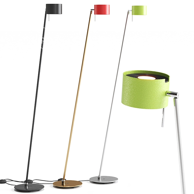 Modern CAI Floor Lamp: Illuminating Elegance 3D model image 1