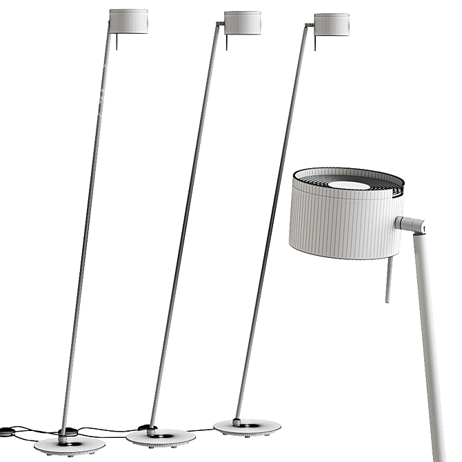 Modern CAI Floor Lamp: Illuminating Elegance 3D model image 2