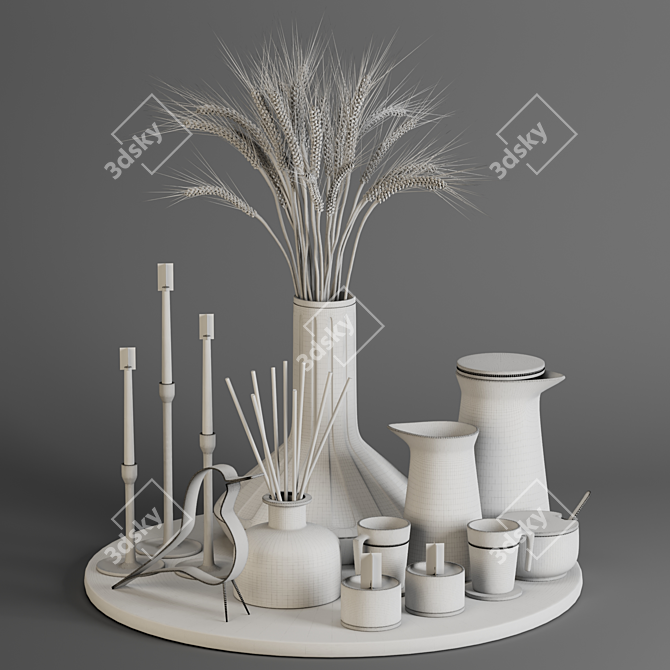 Elegant Decor Set: High-Quality 3D model image 2