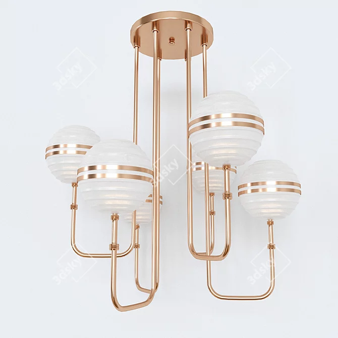 Modern Gary Ceiling Lamp 3D model image 2