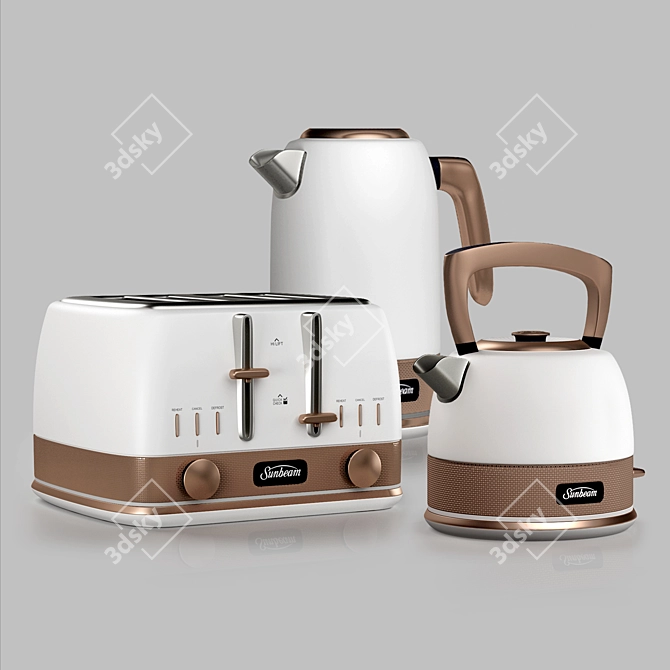 Sunbeam Bronze Appliances: Stylish and Functional 3D model image 9