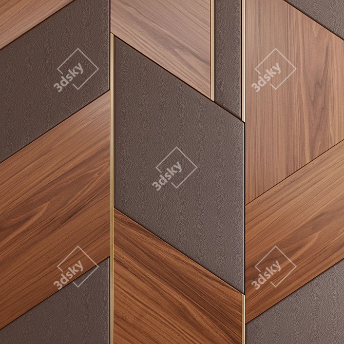 Luxury Wall Panels in Store 54 3D model image 2