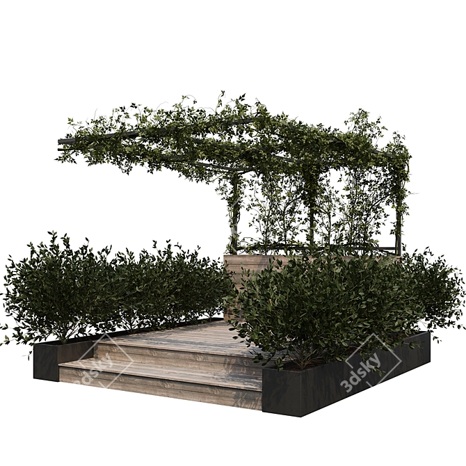  Greenery Haven: Outdoor Plant & Yard Décor 3D model image 1