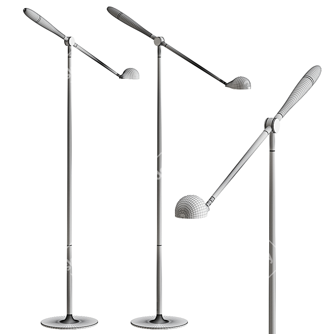 Elegant Memory Floor Lamp 3D model image 2