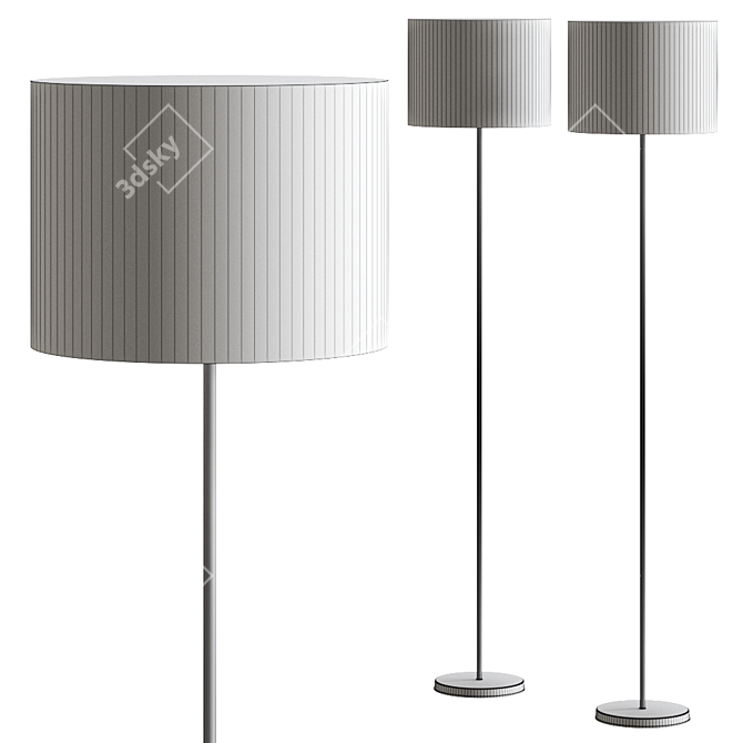 Luminous Elegance: Lille Floor Lamp 3D model image 2