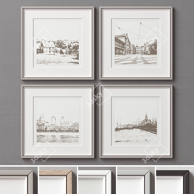 Modern Multi-Frame Set 3D model image 2