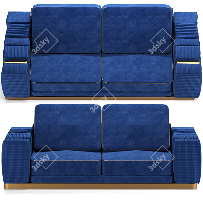 Luxurious Charisma Sofa - Giorgio Collection 3D model image 1